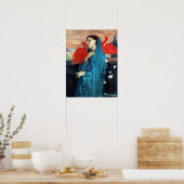 Edgar Degas Young Woman with Ibis Poster (Küche)