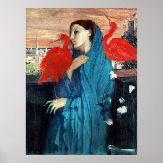 Edgar Degas Young Woman with Ibis Poster (Vorne)