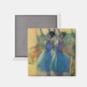 Edgar Degas | Zwei blaue Tänzer Magnet (Vorderseite/Rückseite)