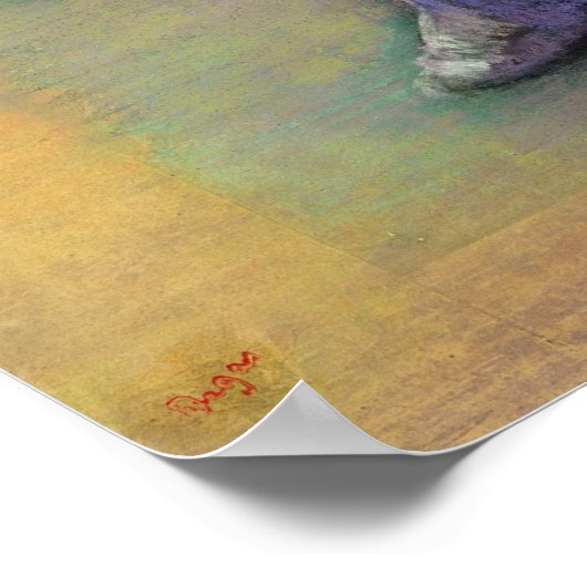 Edgar Degas | Zwei blaue Tänzer Poster (Ecke)