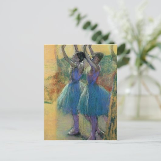 Edgar Degas | Zwei blaue Tänzer Postkarte (Stehend Vorderseite)