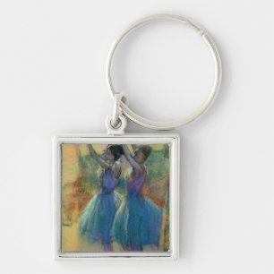 Edgar Degas   zwei blaue Tänzer Schlüsselanhänger