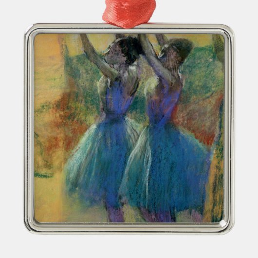 Edgar Degas | zwei blaue Tänzer Silbernes Ornament (Vorne)