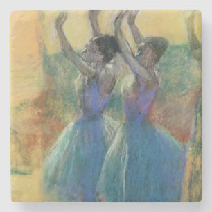 Edgar Degas   zwei blaue Tänzer Steinuntersetzer