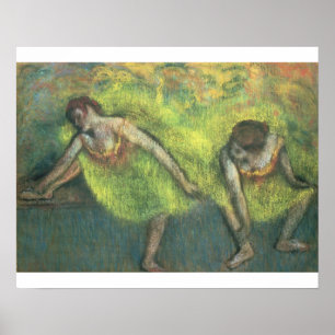 Edgar Degas zwei entspannende Tänzer Poster