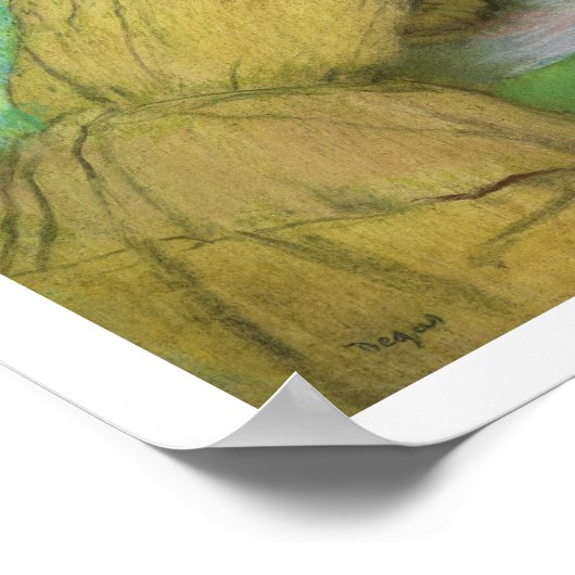 Edgar Degas | Zwei Frauen lehnen sich an einem Tor Poster (Ecke)