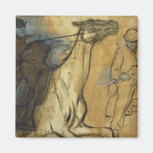 Edgar Degas | Zwei Studien an Fahrern Magnet (Vorne)