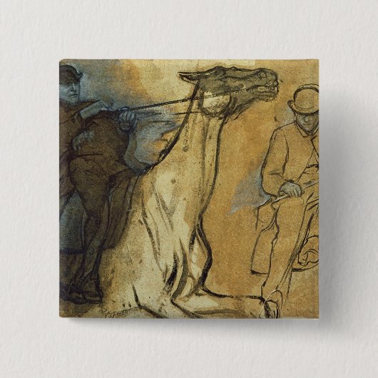 Edgar Degas | zwei Studien der Reiter Button (Vorderseite)