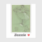 Edgar Degas - Zwei Studien über Tänzer Aufkleber (Blatt)