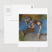 Edgar Degas - Zwei Tänzer Blue Tutu Redhead Dancer Postkarte (Vorne/Hinten)