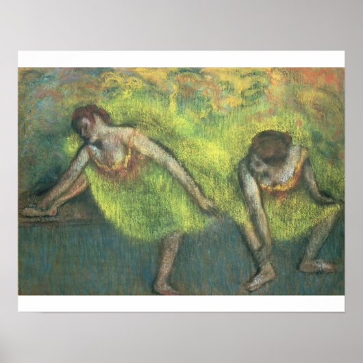 Edgar Degas | Zwei Tänzer entspannen Poster (Vorne)