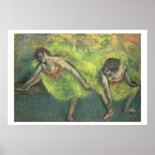 Edgar Degas | Zwei Tänzer entspannen Poster (Vorne)