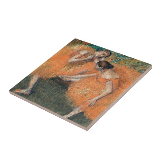 Edgar Degas Zwei Tänzer, gelb Fliese (Seite)