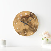 Edgar Degas | zwei Tänzer Große Wanduhr (Zuhause)