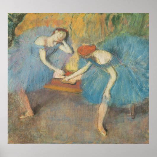 Edgar Degas | Zwei Tänzer in der Erholung, Tänzer  Poster (Vorne)