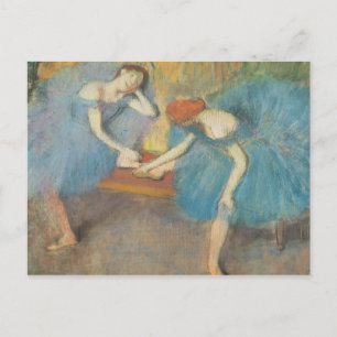 Edgar Degas Zwei Tänzer in der Erholung, Tänzer Postkarte