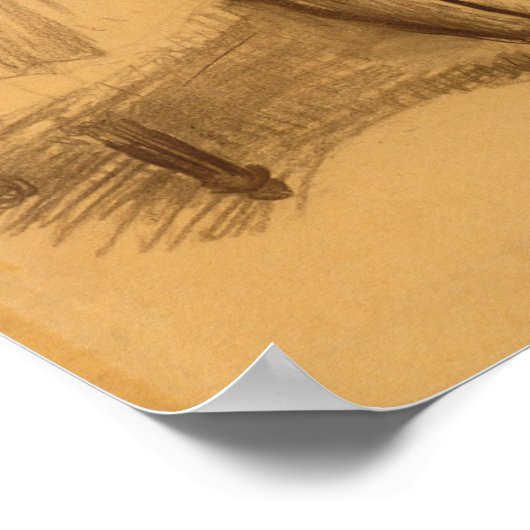 Edgar Degas | Zwei Tänzer Poster (Ecke)