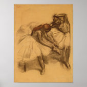 Edgar Degas | Zwei Tänzer Poster (Vorne)