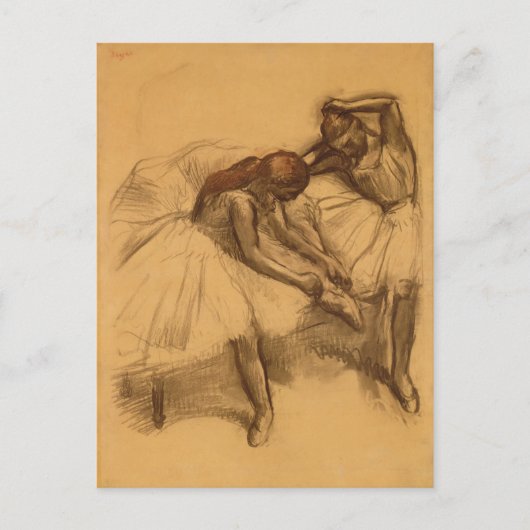 Edgar Degas | Zwei Tänzer Postkarte (Vorderseite)