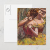 Edgar Degas | Zwei Tänzer Postkarte (Vorne/Hinten)