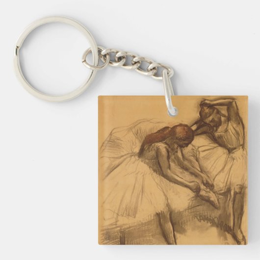 Edgar Degas | zwei Tänzer Schlüsselanhänger (Vorderseite)