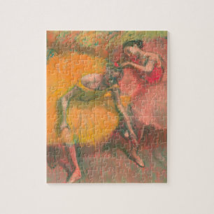 Edgar Degas Zwei Tänzerinnen, gelb, rosa Puzzle