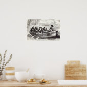 Edgar, der Pazifik, der den Fluss hinunter rudert Poster (Küche)