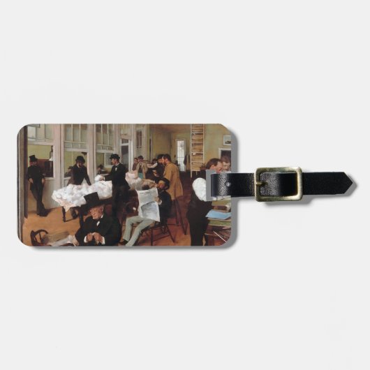 EDGAR ENTGASEN a-Baumwollbüro in New Orleans 1873 Gepäckanhänger (Vorderseite horizontal)