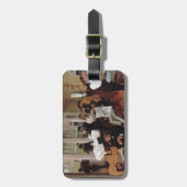 EDGAR ENTGASEN a-Baumwollbüro in New Orleans 1873 Gepäckanhänger (Vorderseite vertikal)