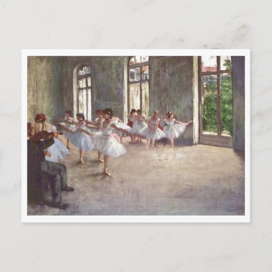 Edgar entgasen - Öl der Ballett-Proben-Klasse 1873 Postkarte (Vorderseite)