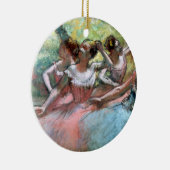 Edgar entgasen | vier Ballerinen auf der Bühne Keramik Ornament (Rechts)