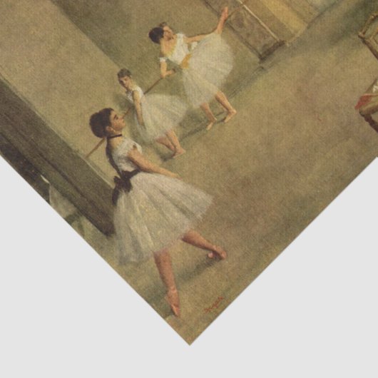 Edgar Germain Hilaire Degas-Decoup Seidenpapier (Ausschnitt)