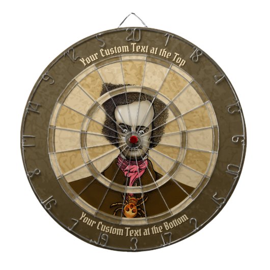 Edgar mit Gold Bug Dart Board Dartscheibe (vorne)