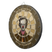Edgar mit Gold Bug Dart Board Dartscheibe (Vorderseite rechts)