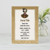 Edgar mit Gold Bug Einladung (Stehend Vorderseite)