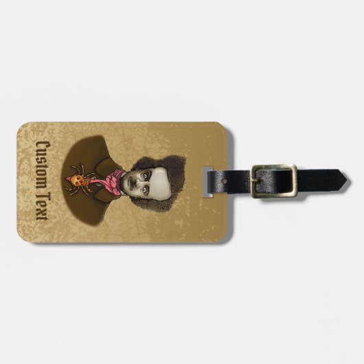 Edgar mit Gold Bug Gepäckanhänger (Vorderseite horizontal)