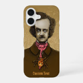 Edgar mit Gold Bug iPhone 16 Hülle (Rückseite)