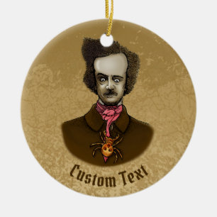 Edgar mit Gold Bug Keramik Ornament