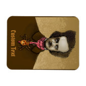 Edgar mit Gold Bug Magnet (Horizontal)