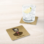 Edgar mit Gold Bug Rechteckiger Pappuntersetzer (Vor Ort)