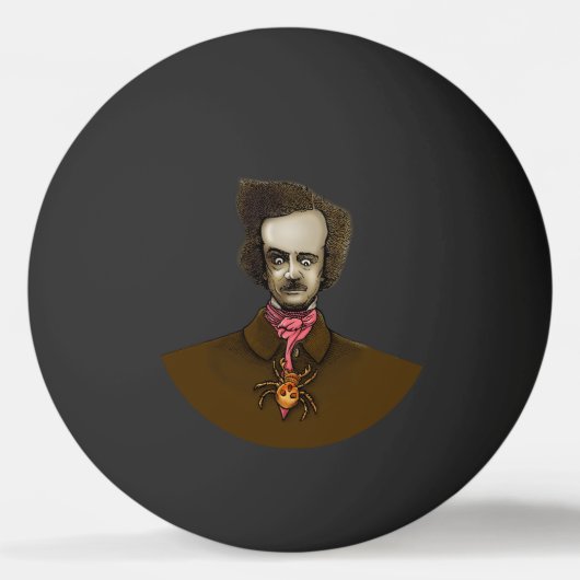 Edgar mit Gold Bug Tischtennisball (Vorderseite)