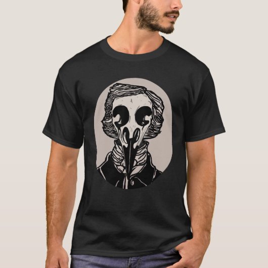 Edgar-Rabe Poe T-Shirt (Vorderseite)