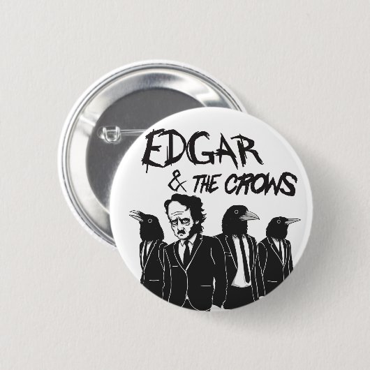 Edgar u. die Krähen Button (Vorne & Hinten)