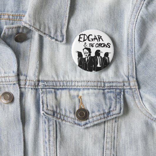 Edgar u. die Krähen Button (Beispiel)