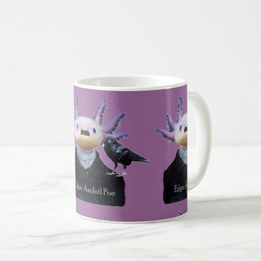 EdgarAxolotlpoe-Tasse Kaffeetasse (VorderseiteRechts)