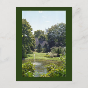 Edgartown Church Summer Garden Custom Postkarten