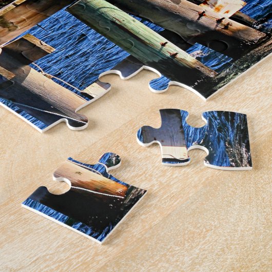 Edgartown Hafen-Leuchtturm, Martha's Vineyard MA Puzzle (Seite)