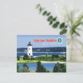 Edgartown Harbor Light, Martha's Vineyard, MA Postkarte (Stehend Vorderseite)