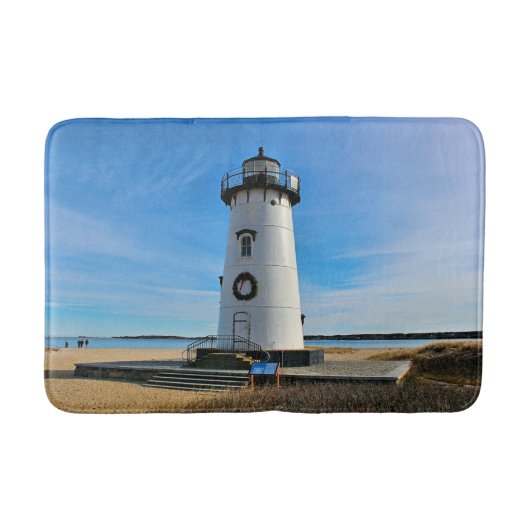 Edgartown Harbor Lighthouse, MA Bath Mat Badematte (Vorderseite)