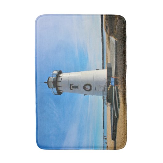 Edgartown Harbor Lighthouse, MA Bath Mat Badematte (Vorderseite Vertikal)